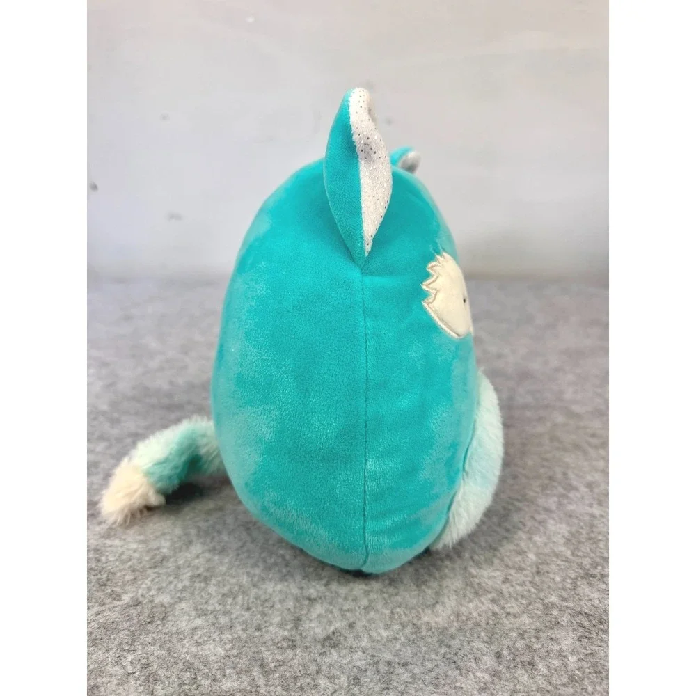 Squishmallows Feodora‎ the Caticorn Fox Teal Blue Fuzzy Belly Plush 8 Inch